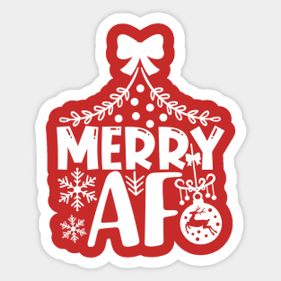 Merry AF Sticker